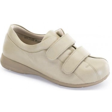 SCARPE CALZAMEDI VELCRO UNISEX PIE DIABETICO BEIGE