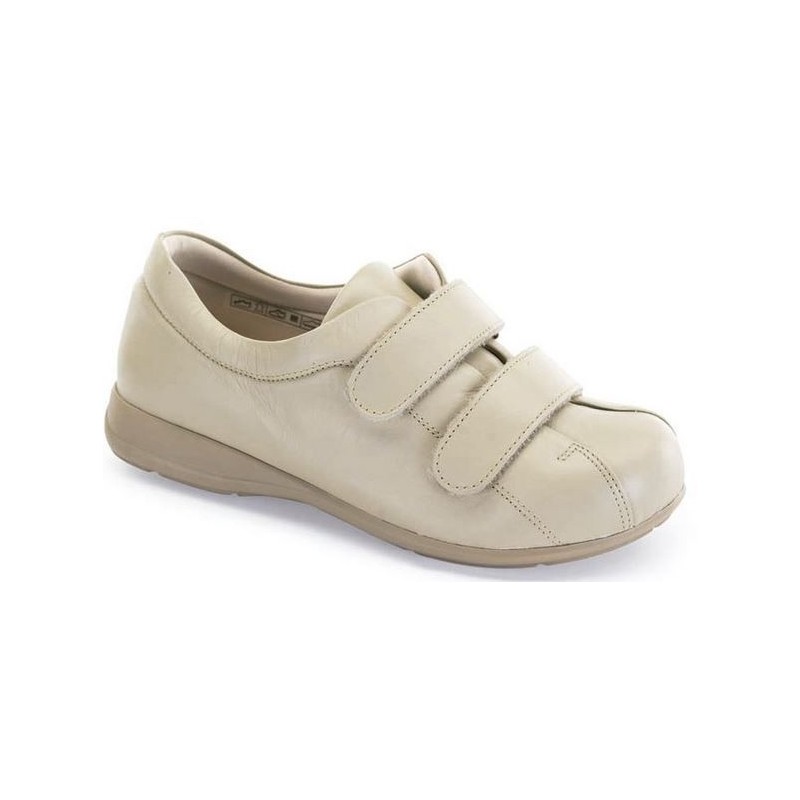 SCARPE CALZAMEDI VELCRO UNISEX PIE DIABETICO BEIGE