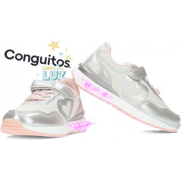 SNEAKERS CON CUORE LEGGERO CONGUITOS 247001 SILVER