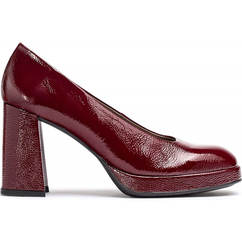 MERAVIGLIE CAPITANO H-5921 SCARPE CON TACCO BURDEOS