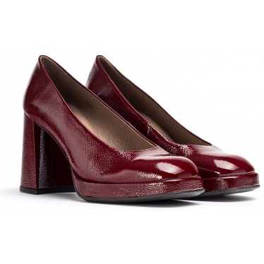 MERAVIGLIE CAPITANO H-5921 SCARPE CON TACCO BURDEOS