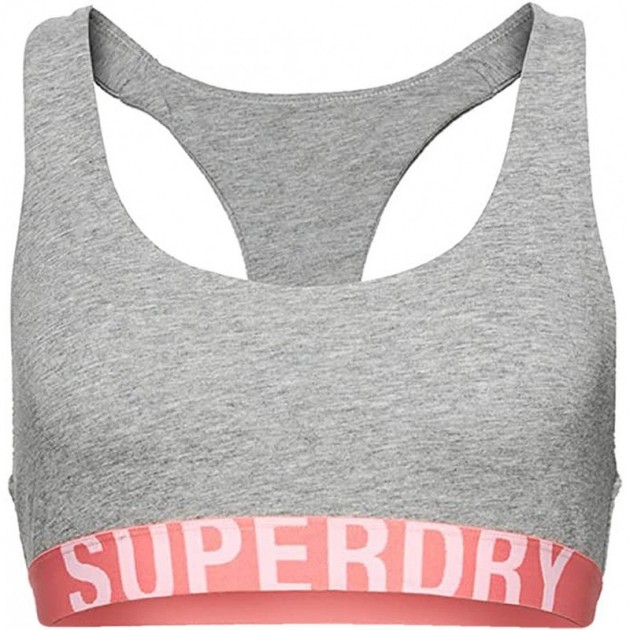 TOP SUPERDRY W3110356A BRACCIALE CROP LOGO GREY