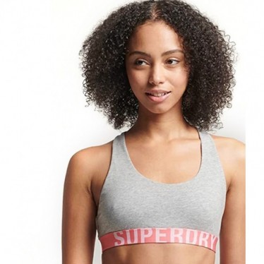 TOP SUPERDRY W3110356A BRACCIALE CROP LOGO GREY