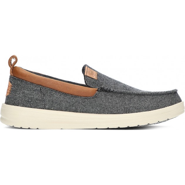 MOCASSINI DUDE WALLY GRIP IN LANA MOC CHARCOAL