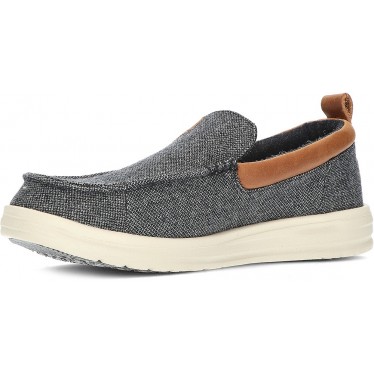 MOCASSINI DUDE WALLY GRIP IN LANA MOC CHARCOAL