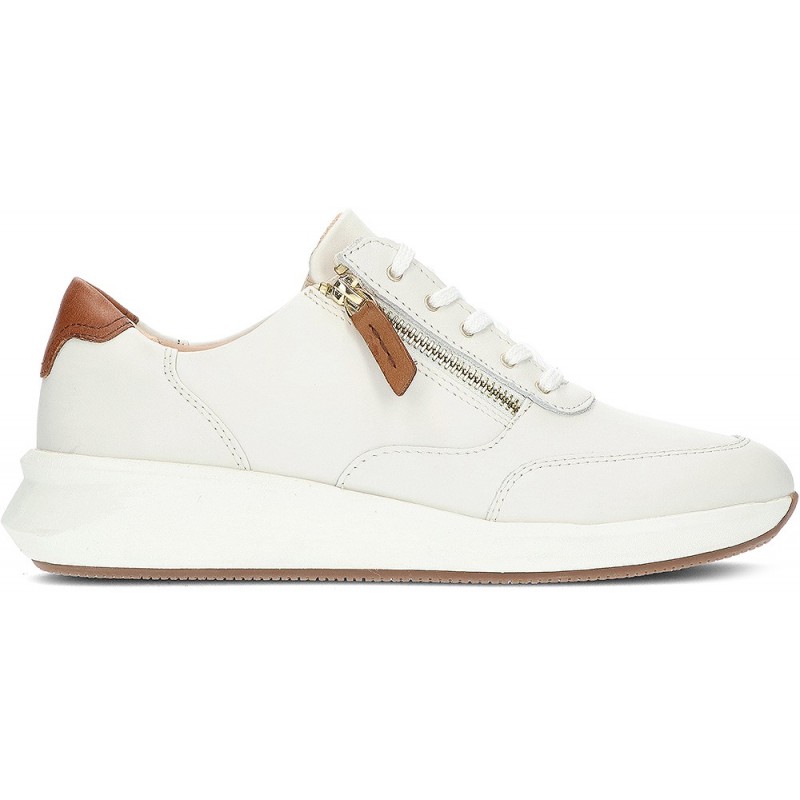 SNEAKERS CLARKS UN RIO ZIP WHITE