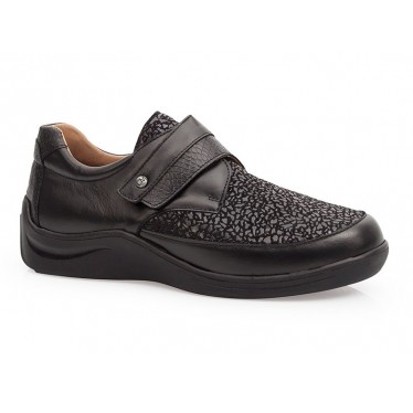 SCARPE CALZAMEDI ELASTICHE DIABETICHE CASUAL NEGRO