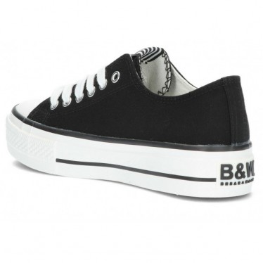 SNEAKERS BYW BASIC IN TELA 52715 NEGRO