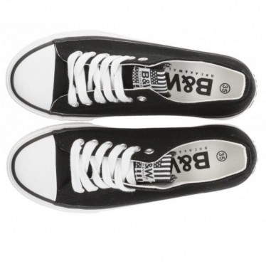 SNEAKERS BYW BASIC IN TELA 52715 NEGRO