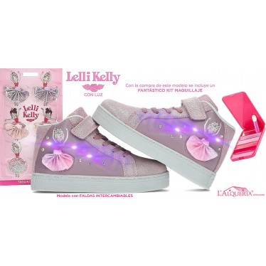 LELLI KELLY STIVALE GONNE CON LUCE LKAL2286 MALVA