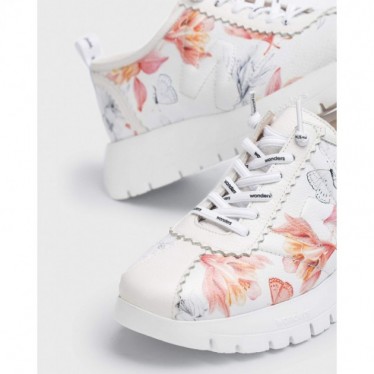 WONDERS START SNEAKERS FLOREALI A-2424 FLORAL_WHITE