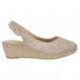 TEMPESTA ESPADRILLES RIPPED TOSTATA ORO