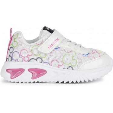 GEOX ASSISTER JUNIOR MINNIE SPORT CON LUCE J45E9D BLANCO