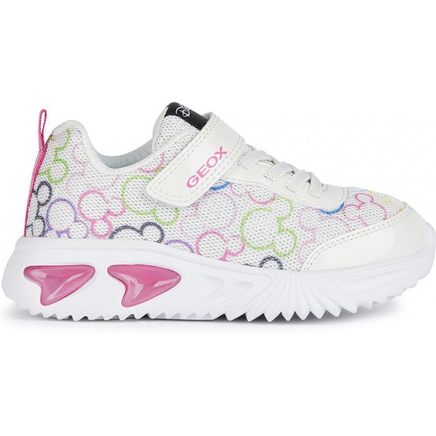 GEOX ASSISTER JUNIOR MINNIE SPORT CON LUCE J45E9D BLANCO