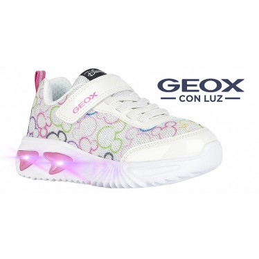 GEOX ASSISTER JUNIOR MINNIE SPORT CON LUCE J45E9D BLANCO