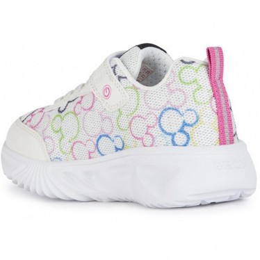 GEOX ASSISTER JUNIOR MINNIE SPORT CON LUCE J45E9D BLANCO