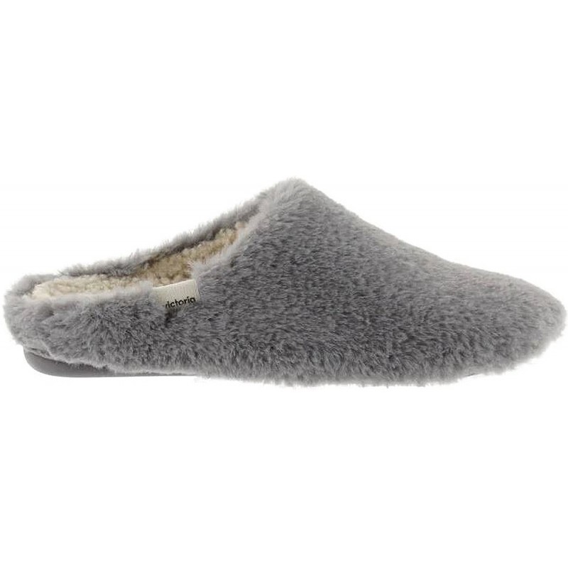 PANTOFOLE VICTORIA 1081101 CAPELLO MORBIDO GRIS