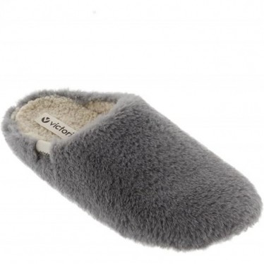 PANTOFOLE VICTORIA 1081101 CAPELLO MORBIDO GRIS