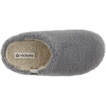 PANTOFOLE VICTORIA 1081101 CAPELLO MORBIDO GRIS