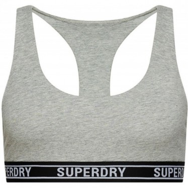 TOP SUPERDRY W3110357A RACCOLTO MULTILOGO GREY