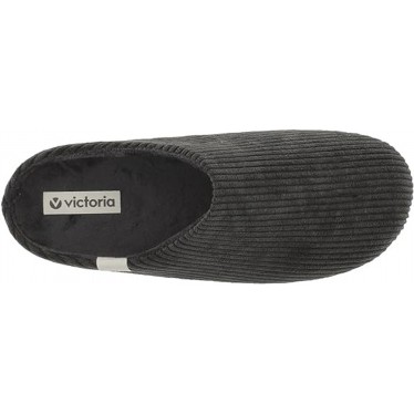 CIABATTE VICTORIA UNISEX NORD IN VELLUTO A COSTE 1081107 NEGRO