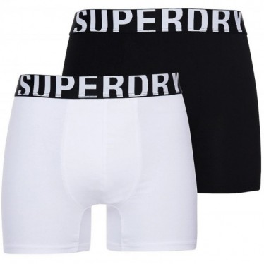 BOXER SUPERDRY M3110340A LOGO CONFEZIONE DOPPIA BLACK_WHITE