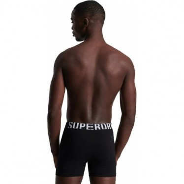 BOXER SUPERDRY M3110340A LOGO CONFEZIONE DOPPIA BLACK_WHITE