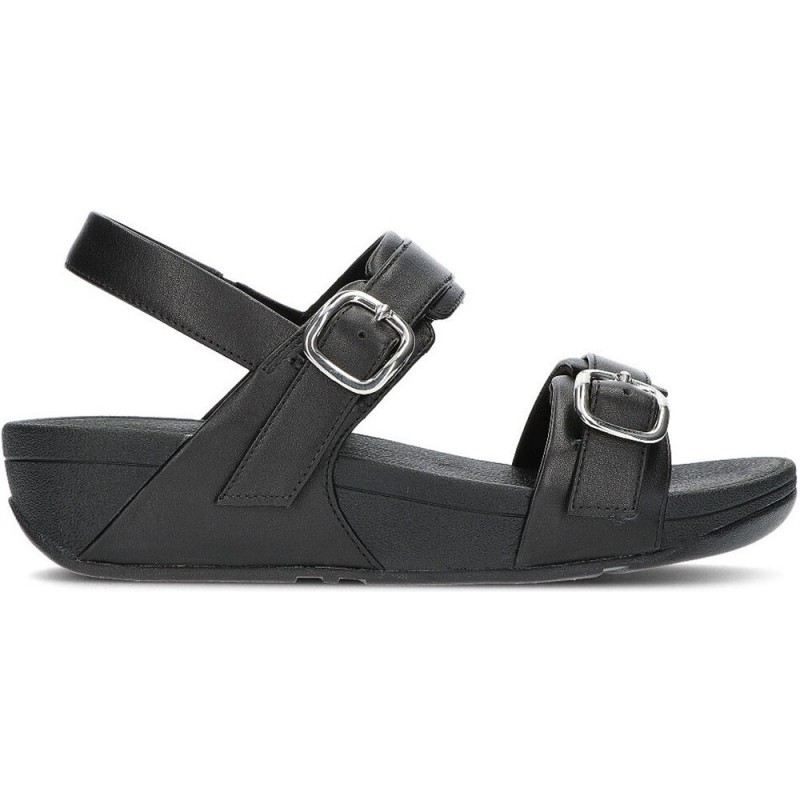 SANDALI FITFLOP LULU CON CINTURINO POSTERIORE REGOLABILE BLACK