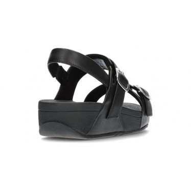 SANDALI FITFLOP LULU CON CINTURINO POSTERIORE REGOLABILE BLACK