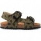 SANDALI GARVALIN 232666 STAMPA CAMOUFLAGE KAKI