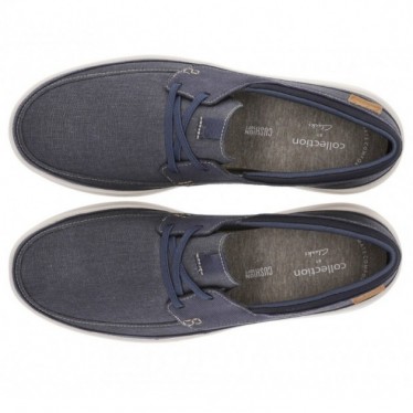 SNEAKERS CLARKS CANTAL IN PIZZO NAVY