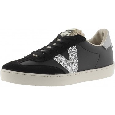 SNEAKER VICTORIA BASKET BERLINO GLITTER 1126185 NEGRO
