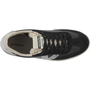 SNEAKER VICTORIA BASKET BERLINO GLITTER 1126185 NEGRO