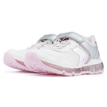 Sneakers GEOX ANDROID GIRL SILVER_WHITE