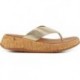 SANDALI FITFLOP FT7 F-MODE LTH PLATINO