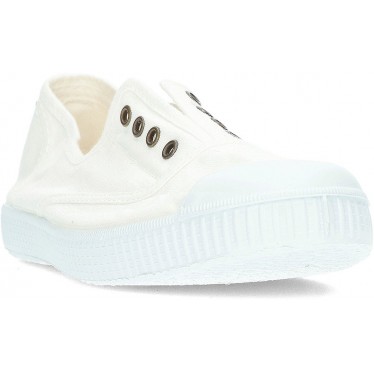 SNEAKERS VICTORIA 106623 TELA INGLESE BLANCO