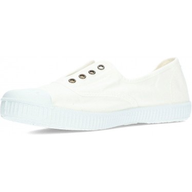 SNEAKERS VICTORIA 106623 TELA INGLESE BLANCO