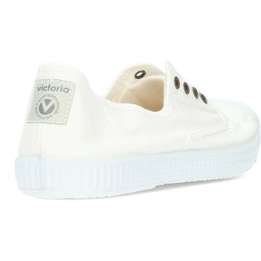 SNEAKERS VICTORIA 106623 TELA INGLESE BLANCO