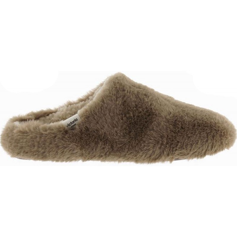 PANTOFOLE VICTORIA 1081101 CAPELLO MORBIDO MARRON