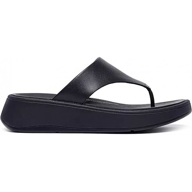 SANDALI FITFLOP FW4 F-MODE LTH FLATFORM PUNTA-PO MIDNIGHT_NAVY