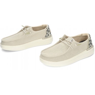 SCARPE DUDE WENDY RISE LEO 40204 CREAM