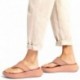 SANDALI FITFLOP FW4 F-MODE LTH FLATFORM PUNTA-PO BEIGE