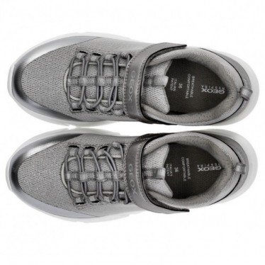 SCARPE GEOX J ARIL J16DLB DK_SILVER