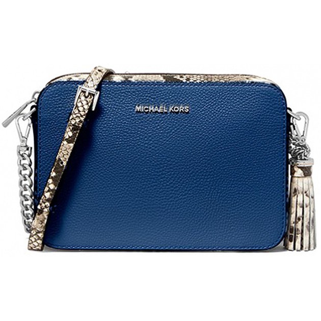 BORSA A TRACOLLA GINNY DI MICHAEL KORS BLUE BORSA A TRACOLLA GINNY DI MICHAEL KORS BLUE