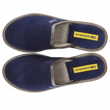 PANTUFLAS NORDIKAS VERSALLES PELUCHE 1613 INDICO