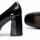 MERAVIGLIE CAPITANO H-5921 SCARPE CON TACCO NEGRO