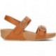 SANDALI FITFLOP LULU CON CINTURINO POSTERIORE REGOLABILE TAN