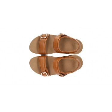 SANDALI FITFLOP LULU CON CINTURINO POSTERIORE REGOLABILE TAN