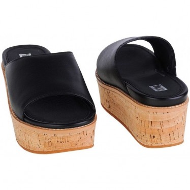 SANDALI FITFLOP ELOISE CORK WRAP LTHR WG SLIDE FT5 BLACK