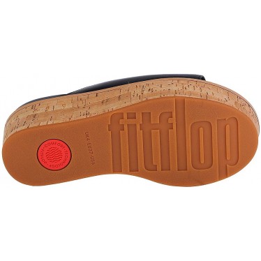 SANDALI FITFLOP ELOISE CORK WRAP LTHR WG SLIDE FT5 BLACK